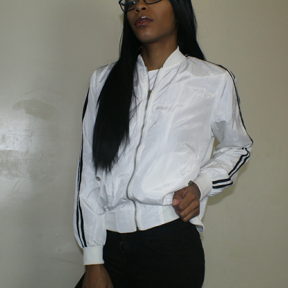 WHITE MESH SPORT JACKET